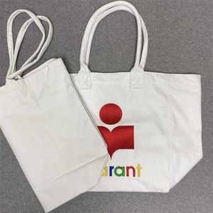 Totes Lotte Japan Korea Mar Marant broderad duk shopping tygväska 100% bomull