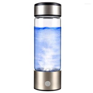 Wine Glasses 430ml Portable USB Hydrogen-Rich Water Ionizer Maker Cup Generator Bottle Silver