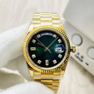 man mechanical watch with diamond 41MM sapphire gradual green automatic movement 904L waterproof holiday gift with original box certificate 2023