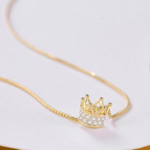 Łańcuchy Biżuteria słodka moda w zawieszek korona Naszyjnik kompaktowy lekki na wakacyjny
