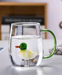 Tassen kreativer 3D Animal Glass Tasse Original Kaffeetassen für Tee Tasse von Jahr Getränkeware Schöne Bier Funnymugs9043820