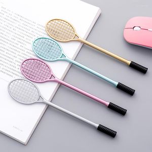 (1pcs/sprzedaż) 0,5 mm rakiet badmintona koreańsko -ballpint Ballpint Penfl do pisania materiałów papierniczych Kawaii Escolar School