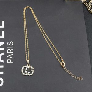 Fashion Collection 2023 New Luxury High Quality Fashion Jewelry for double Necklace women's large bright diamond personality versatile ins style necklace