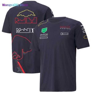 WANGCAI01 T-shirty męskie F1 T koszule Formula 1 Racing Team Summer Short Seves Niestandardowy fan wyścigowy