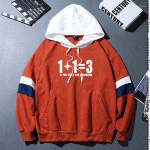 Herrtröjor herr casual tröjor tryckt matematisk formel tröjor manlig modesportdräkt hiphop style hoodie