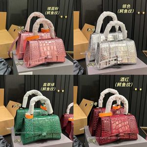 Barenshijia 2sizes Crocodile Bag حقيبة جلدية حقيبة يد حقيبة يد حقيبة حمل مصممة أزياء الرباط الإبطية الإبطين الأكياس عبر الجسم