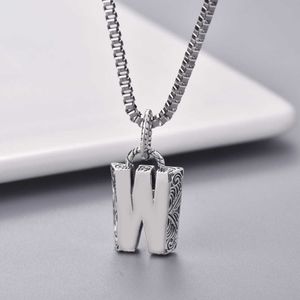 60% OFF 2023 New Luxury High Quality Fashion Jewelry for W-style ancient silver with 26 letters in English