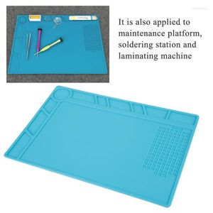 Vista kits de reparo 34cm 23cm Silicone Pad Pad Anti-corrosivo Termostável Reparação da bancada de bancada Tapete de solda para relojoeiro