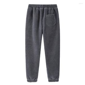 Męskie spodnie Corduroy 2023 Zima Koreańska Keep ciepło joggingowe spodnie dresowe spodnie ulicy luźne moda dla mężczyzn