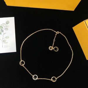 2023 New Luxury High Quality Fashion Jewelry for Rhinestone necklace niche design sweater brass neck chain