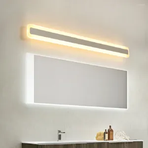 Lampade da parete Lampada 40/60/80/100 / 120CM Semplice e moderno Luminosità a led Lampada da bagno impermeabile Applique a specchio