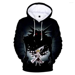 Hoodies masculinos os sete pecados de sete pecados capitais Roupas porque o outono e o inverno com capuz de moletom casaco unissex Love Parent-Child 3D