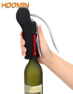 Hoomin Cork Drill Lifter Kit Wine Opener Bar Lever Corkscrew Wine Tool Set foil Cutter Bottle Openers Kitchen Accessories X08031291976