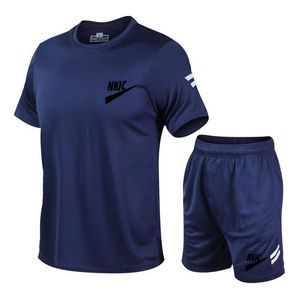 Summer Men Shorts and Thirt Tracksuits marka litery koszulki Drukuj 2-częściowy garnitur Men Tracksuit