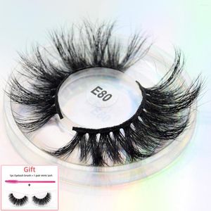 False Eyelashes Visofree 3D 25mm Lashes Dramatic Volume Crisscross Cruelty Free Real Mink Makeup