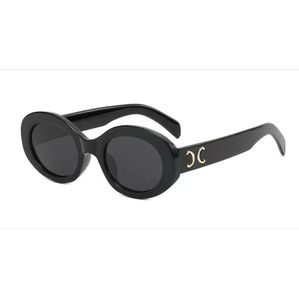Moda yuvarlak güneş gözlükleri gözlük güneş gözlükleri tasarımcı marka siyah metal çerçeve koyu cam lensler için kadın kadın