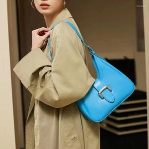 Evening Bags 2023 Trendy Ladies High-end Simple Fashionable Leather Shoulder Messenger Handbag High-quality Brand