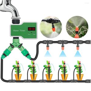 Vattenutrustning LCD -skärm Garden Timer Irrigation Controller Auto Water Spara kran System
