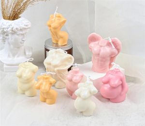 Seksowna żeńska męska tors z ciążą silikonowe formy świecy Curvy Figura 3D do tworzenia mydła z mydłem DIY 2206299858031