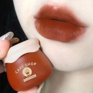 Lip Gloss Small Honey Jar Mud Is Delicate Matte Not Easy Long-lasting To Makeup With Non-stick Cup Natural Brush Fade J2h4