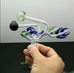 Colorido duplo-fullcrum de dobrar bongs de vidro de vidro tubo de fumante