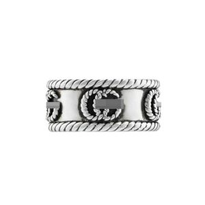 95% rabatt på 2023 Nya lyxiga högkvalitativa modesmycken för klassiska dubbla stekt degvridningar som är sammanlåsande Sterling Silver Luxury Men and Women's Lovers Ring