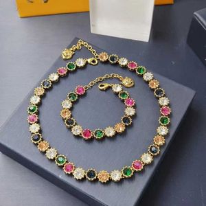 80% OFF 2023 New Luxury High Quality Fashion Jewelry for new color full diamond necklace Female light luxury lion head brass neck chain