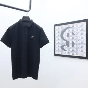 メンズ プラス T シャツ ポロ ラウンドネック刺繍とプリントのポーラー スタイルのサマーウェア、ストリート ピュア コットン 34t