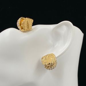 Brincos quadrados de cristal luxuosos, garanhão Banshee Medusa Head Retrato 18K Gold Gold Feminino Grécia Pattern Designer Jewelry Gifts Simples --0011