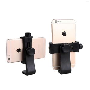 Tripods Tripod Mount Adapter Adjustable Cell Phone Clipper Holder Vertical 360 Stand With 1/4 Screw Hole For Camera Selfie Stick