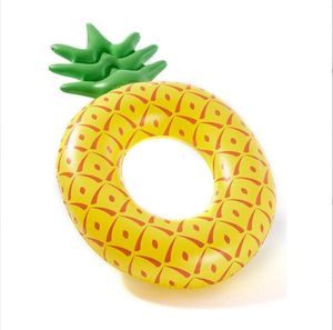 Galleggianti per piscina Ananas di frutta gigante Materasso galleggiante Piscina galleggiante Zattera Riga Giocattolo per feste in acqua Tubi galleggianti