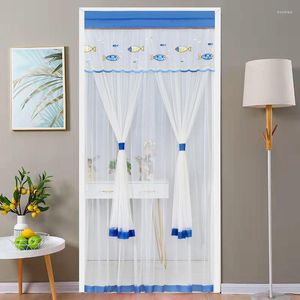 Vorhang Sommertür Anti-Mücken-Trennwand Free Punch Selbstklebend Badezimmer Doppelschlafzimmer Home Mute 80x200cm