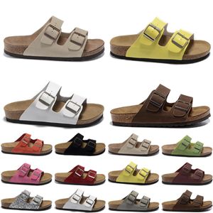 Slyckare designer andas kvinnor män skor blå gul orange brun utomhus inomhus kork platt botten sandal storlek 34-46