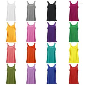 Camisoles & Tanks Women Summer Sleeveless Tank Top Bright Solid Candy Color Basic Camisole Floral Lace Trim Ribbed Knit Casual Underwear