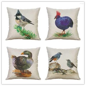 Pillow 18 Inches Square Sofa Birdcage Decorative Painting Throw Car Cover Family Cotton