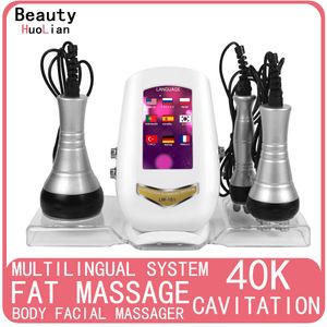 Full Body Massager 3 in 1 40K Cavitation Radio Frequency Ultrasonic Slimming Machine Wrinkle Removal Weight Loss Skin Tightening Beauty Tool 230303