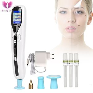 Steamer Ozone Plasma Pen Freckle Remover Machine LCD Mole Removal Dark Spot Skin Wart Tag Tattoo Remaval Tool Beauty Salon 230303