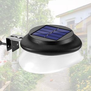Außenwandlampen 9 LED-Zaunlicht Solarbetriebene Lampe Wasserdichte Nacht für den Garten Warmweiß