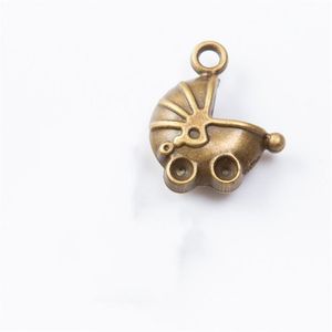 Charms 67pcs Zinklegierung antiker Bronze -3D -Babywagen durch Kinderwagen für Schmuckherstellung DIY -handgefertigte Anhänger 16x1m 393 DROP DELIV DHIOM