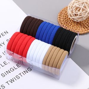 30 Teile/satz Frauen Elastische Haarbänder Mädchen Bunte Nylon Gummibänder Stirnband Scrunchie Kinder Pferdeschwanz Halter Haar Zubehör