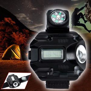 Ficklampor facklor Portable LED -handleden Watch Torch Light Q5 USB Laddning 4 Mode 1000lm Armbandsljus Taktiska ficklampor Flashlights