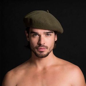 Cappelli da pittore a doppio taglio di beretto da berretto da berretto inverno inverno maschile maschile di alta qualità da uomo di alta qualità.