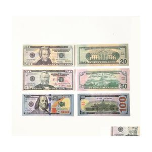 Best 3A Other Festive Party Supplies 50 Size Movie Props Game Dollar Bill Counterfeit Currency 1 5 10 20 100 Face Value of Us Dollars Fake Dhgev