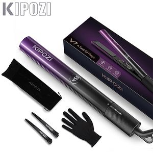 Hair Straighteners KIPOZI Straightener V7V5 Electric Iron Plate Constant Control Heating Instant WarmUp Automatic Professional Machine Home 230306