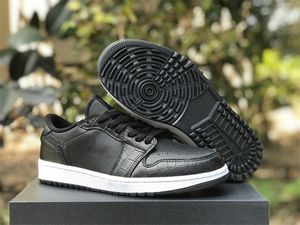 Bahar 2023 1S Golf Siyah Ticaret Basketbol Ayakkabıları Erkek Tasarımcı Ayakkabı Jumpman 1 Düşük Spor Spor Ayakkabıları Kutu Boyutu Eu36-46 ile Orijinal Kalite Gemi