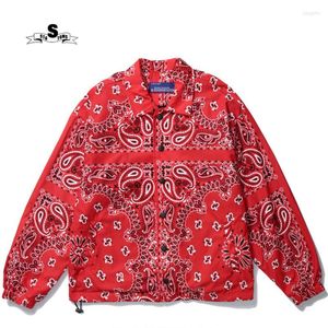 Women's Jackets Men And Women Surfing Clothing Jacket 2023 Ethnic Fashion Paisley Cashew Print Baggy Coat Casual Long-sleeved