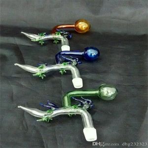 Hosahs Color Dragon Whisker Glass Bongs Accessorie Glass rökrör Färgglada mini Multi-färg Handrör Bästa sked Glas