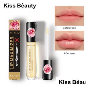 Lipgloss Make-up Plumper Collagen Care Serum Reparaturmaske Reduzieren Sie feine Linien Erhöhen Sie die Elastizität Feuchtigkeitsspendende Lippen Plum Kiss Drop D Dha7E