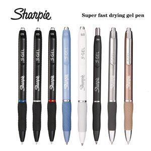 Gel Pens 1pcs American Sharpie Press 05mm Black Ultrafastdrying Smooth Signature Cute Stationery Office Accessories Caneta 230306