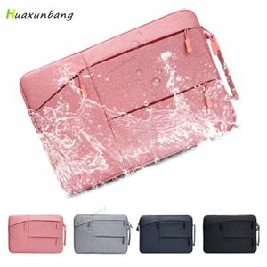Laptop påsar Laptop Bag Sleeve 12 13 14 15 6 Inch Laptop Case for MacBook Air Pro M1 iPad Tablet Notebook Computer PC Waterproof Funna Cover 230306